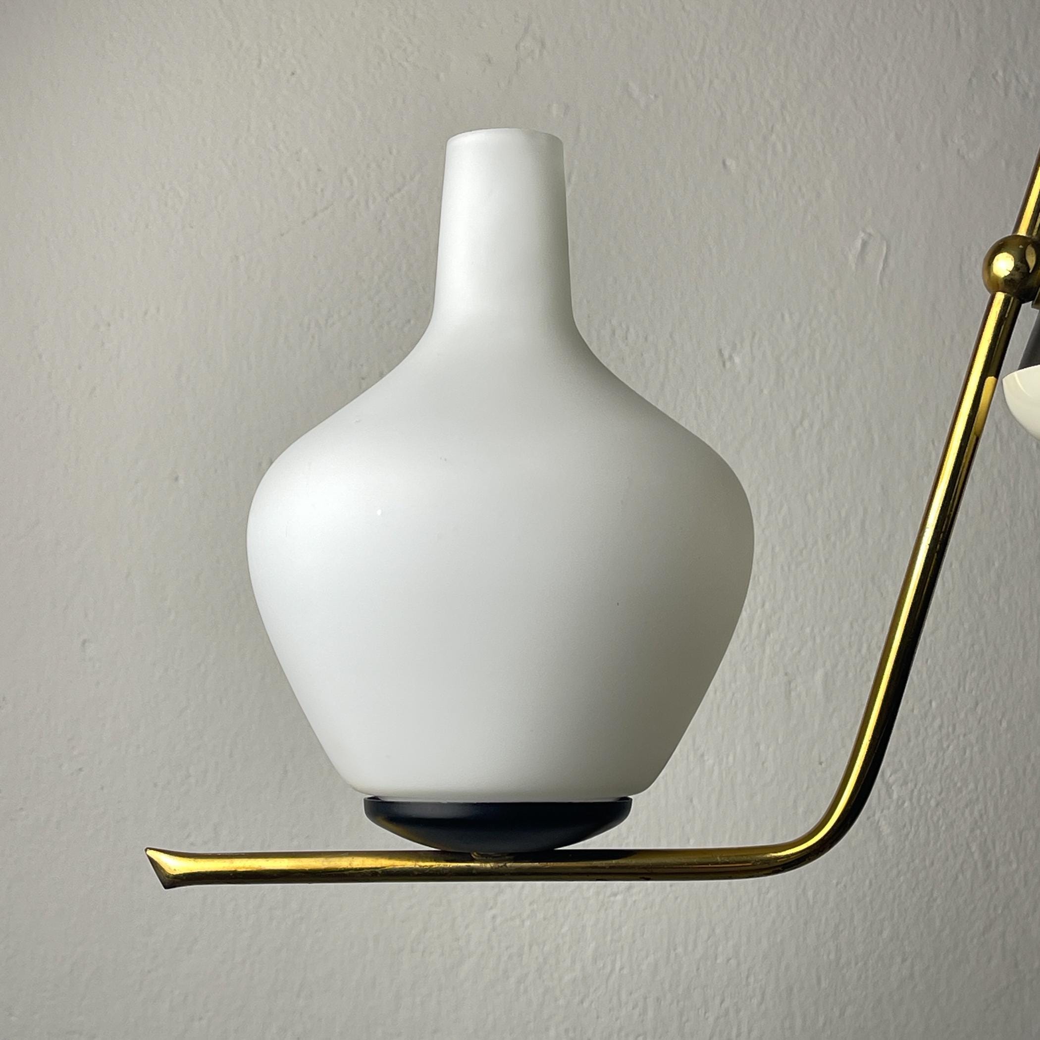 Mid-century chandelier by Stilnovo, Italy 1950s, Vintage home decor