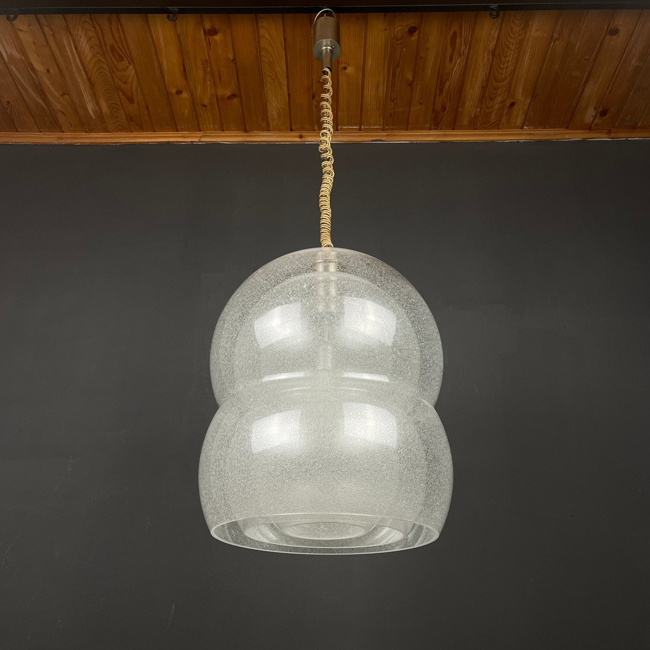 Murano pendant lamp by Carlo Nason for Mazzega Italy 1960s