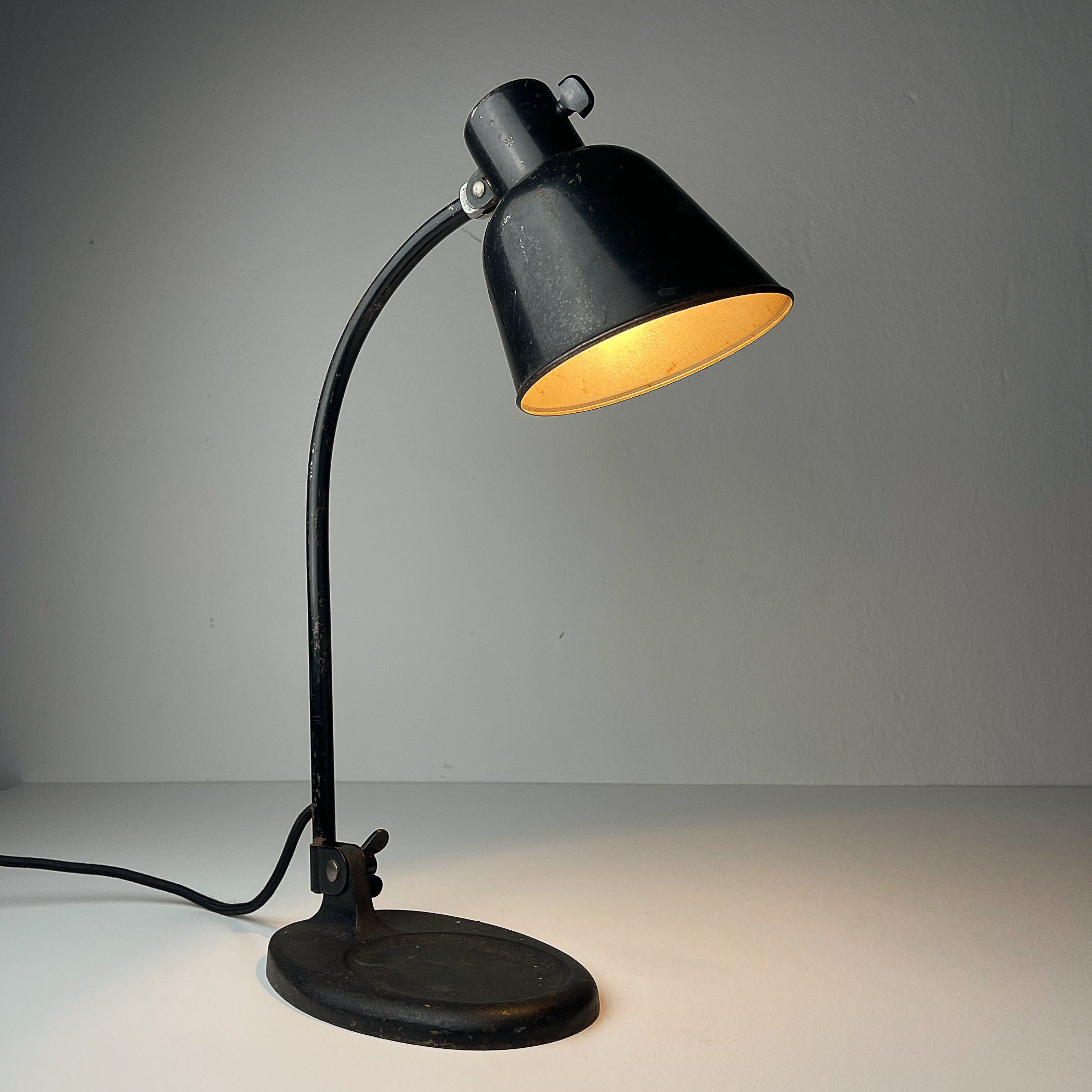 Vintage Bauhaus Desk Lamp: Christian Dell Matador, 1930s Industrial Design