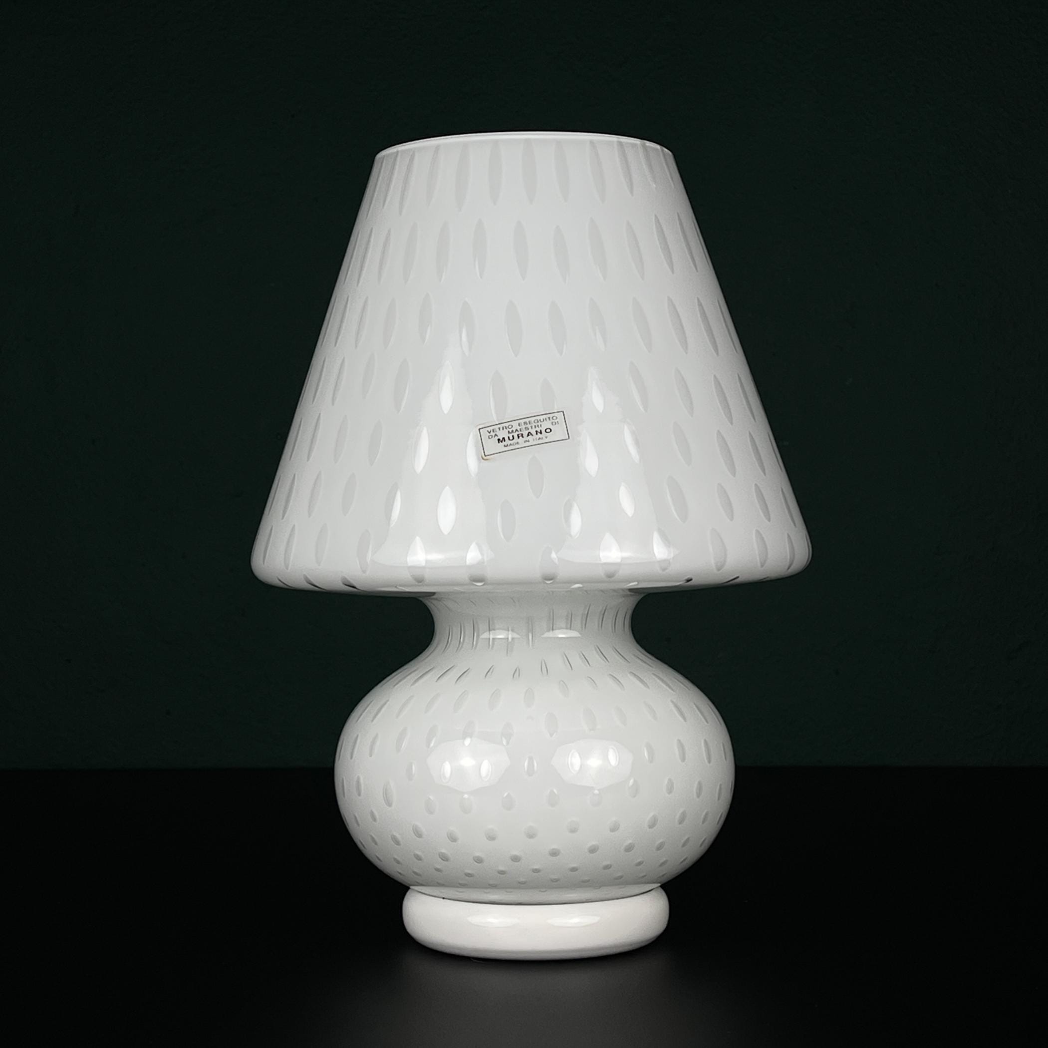 Original Murano Glass Table Lamp Mushroom, Italy 1990s, Vintage home decor