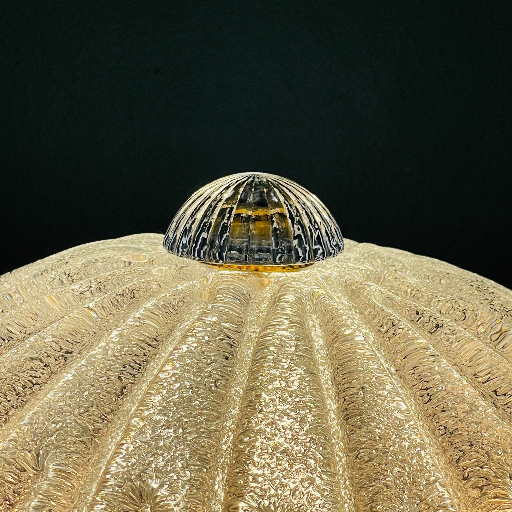 Original murano glass ceiling lamp, Italy 1990s, Vintage home decor