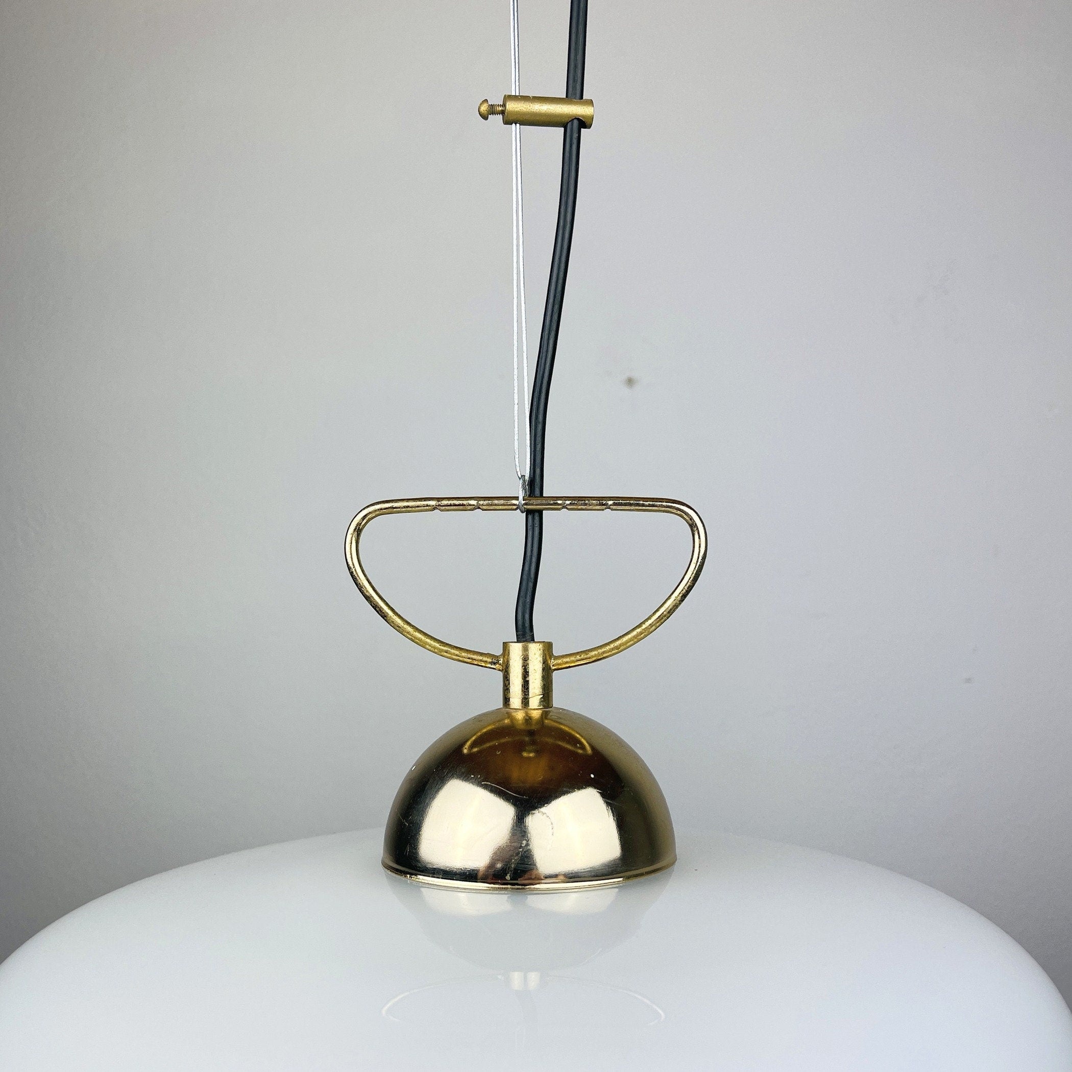 Vintage murano pendant lamp Italy 1970s Space age Retro lighting