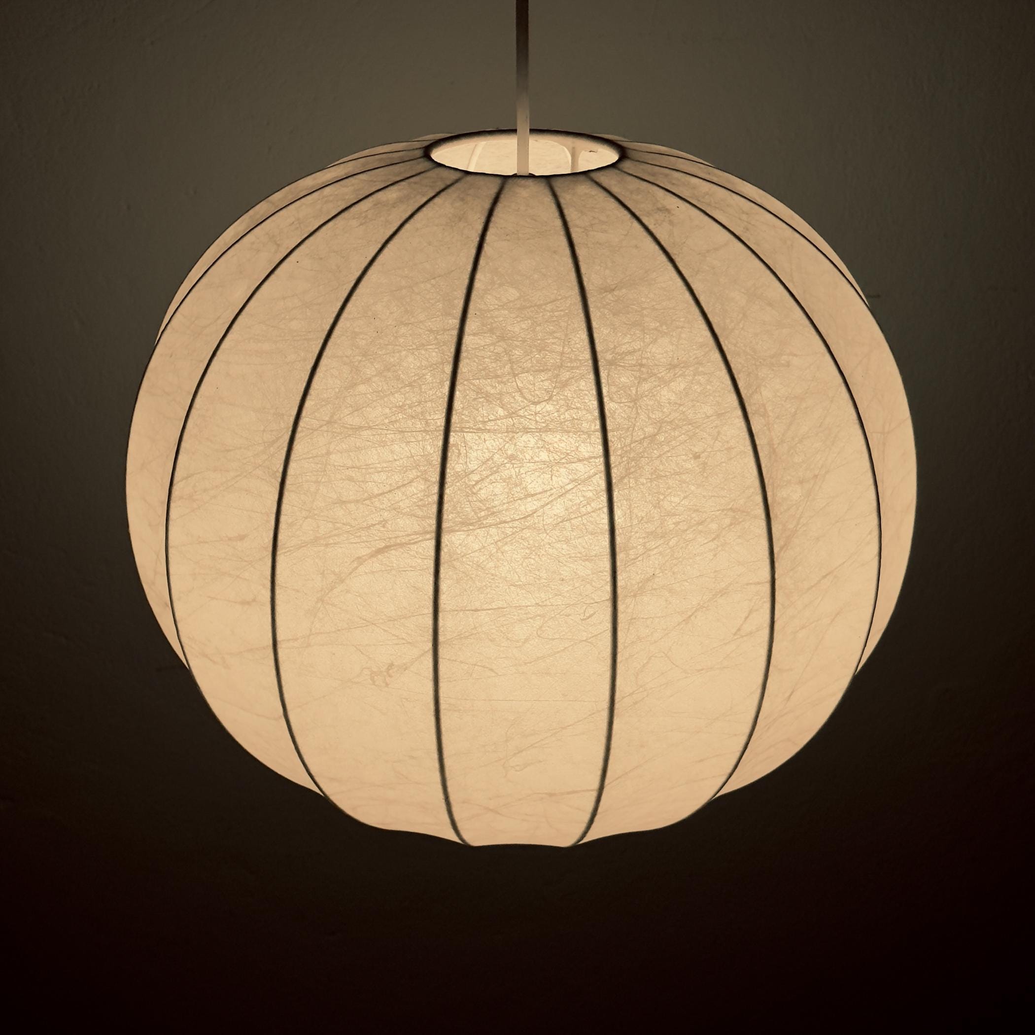 Mid-century cocoon pendant lamp, Italy 1960s
