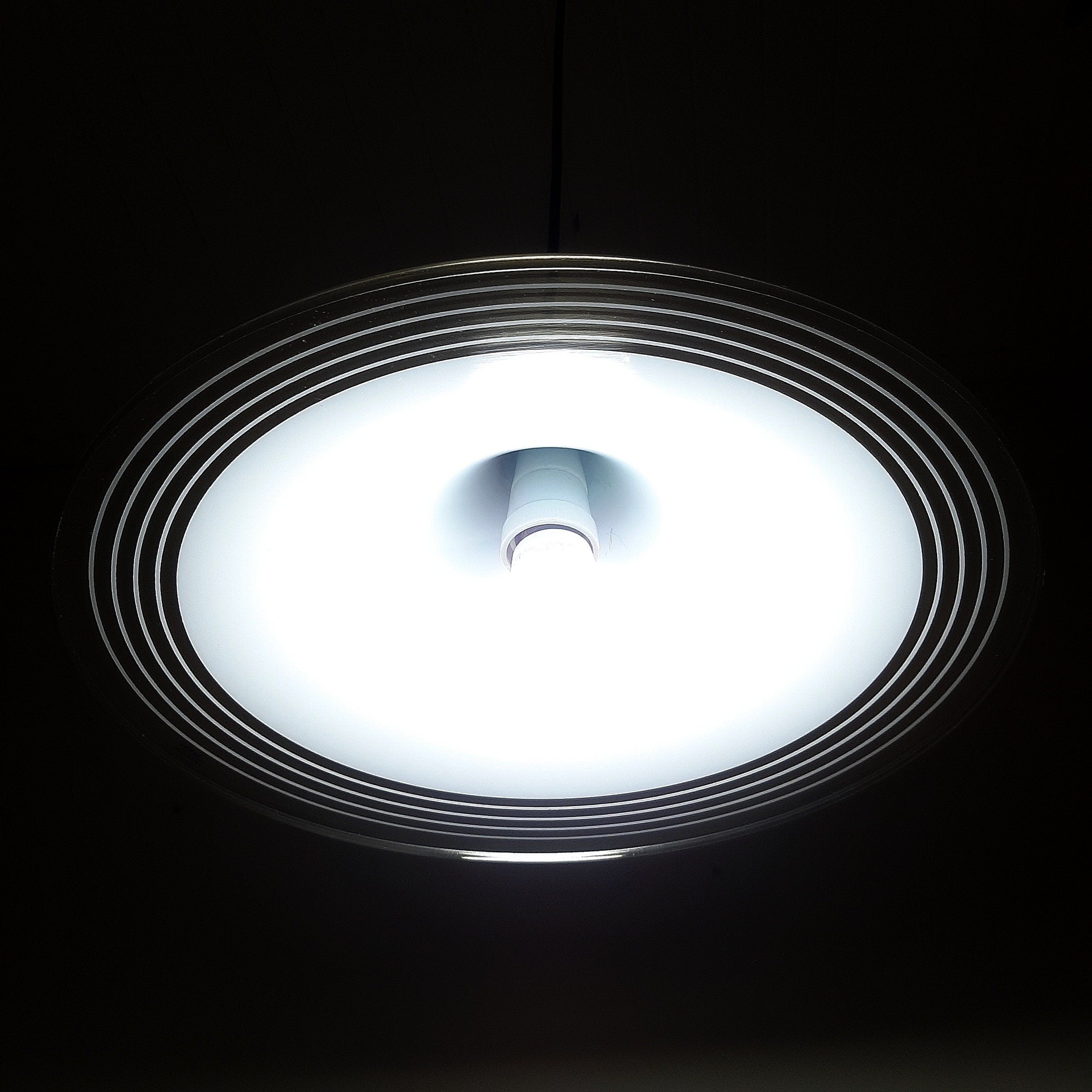 Mid-century pendant lamp Meblo Guzzini 1980s Albatros Retro Light Small Yugoslavia Italy