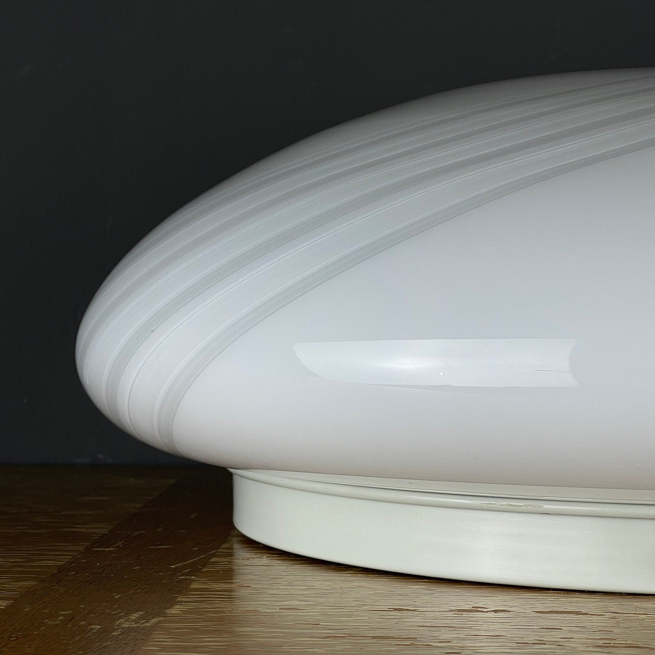 Large classic swirl murano glass ceiling or wall lamp Italy 1970s Retro home decor