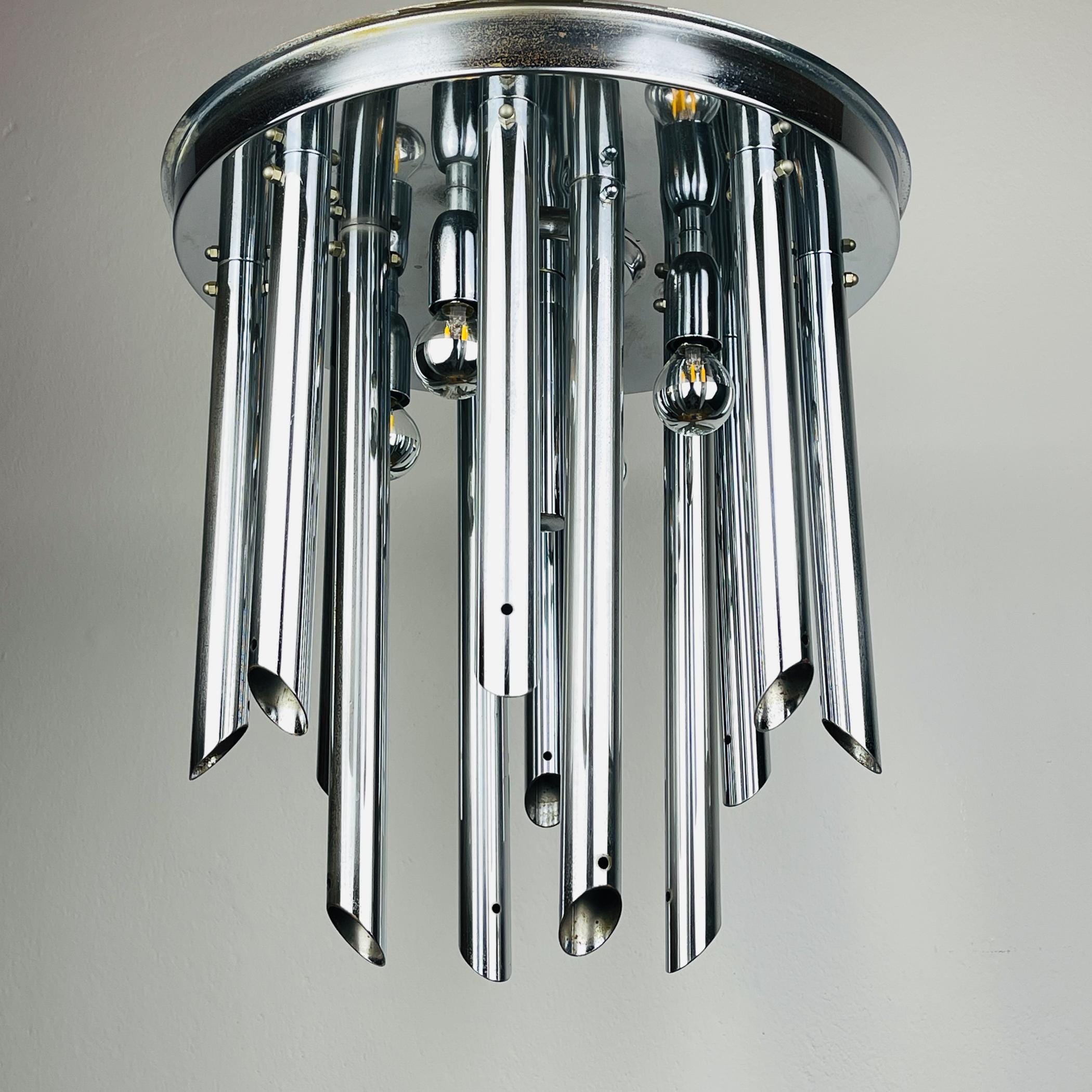 Original Murano chandelier Calla Lily by Venini, Italy 1960s