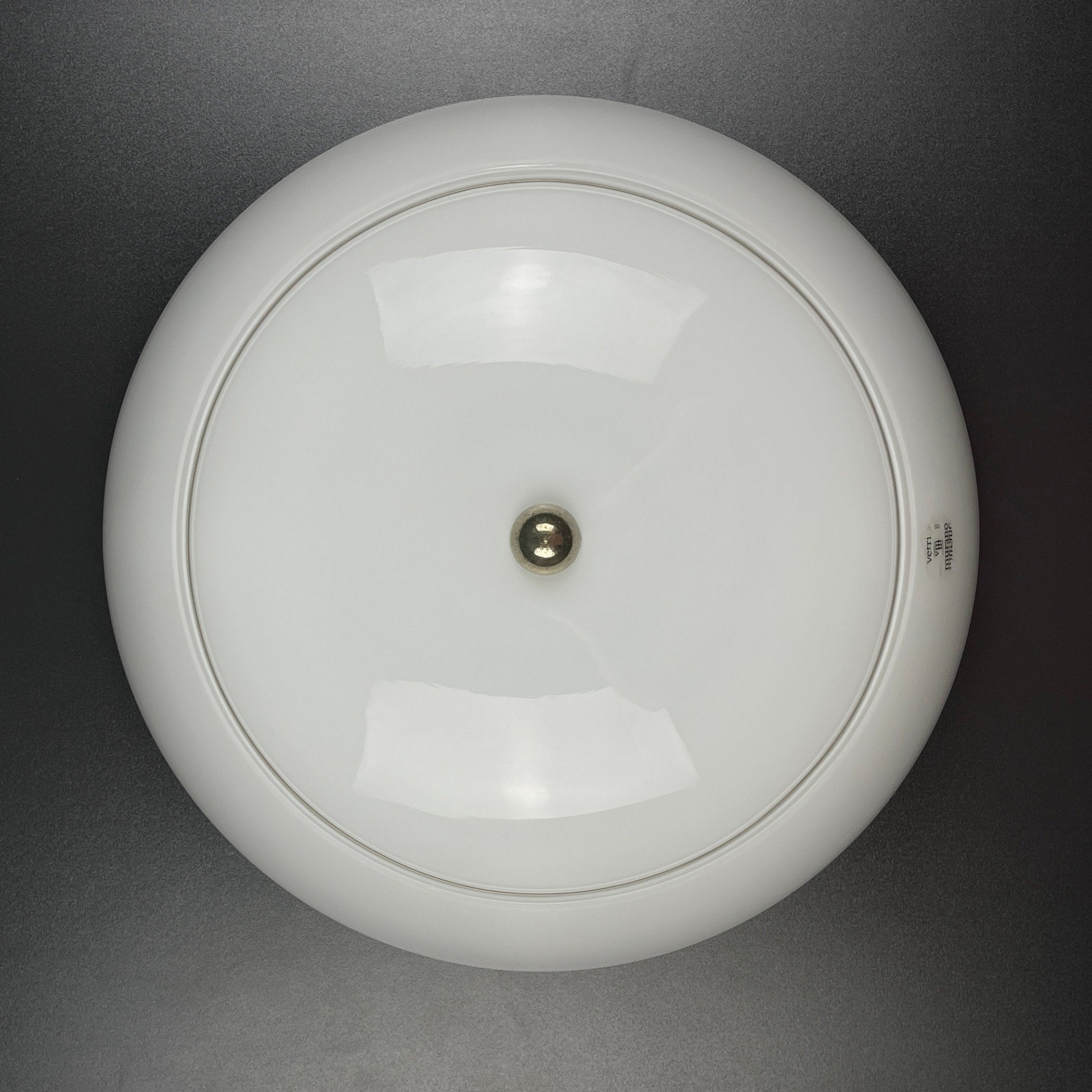 Mid-Century Murano Glass Ceiling Lamp: Vetreria De Majo, Italy 1970s
