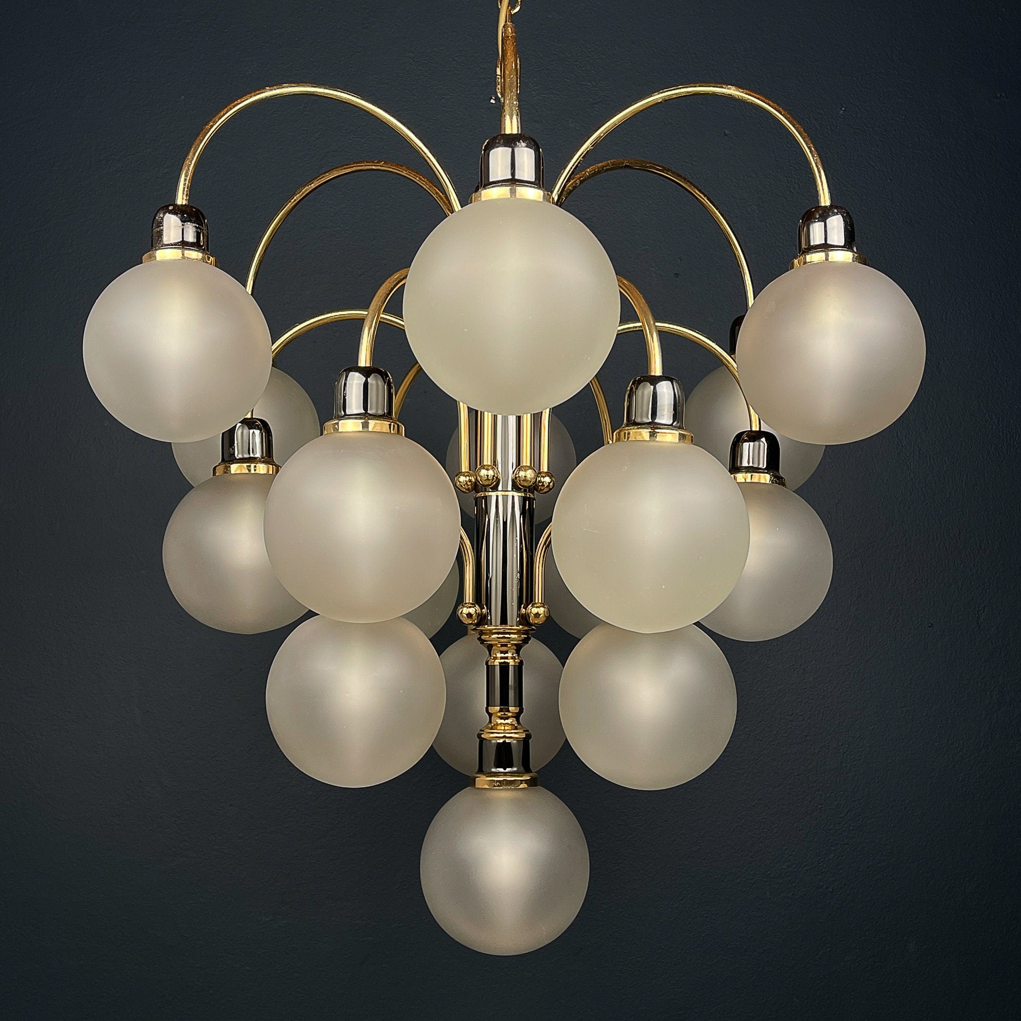 Vintage Ball Chandelier by Orion Austria, 1980s, Mid-century modern, Vintage home lighting