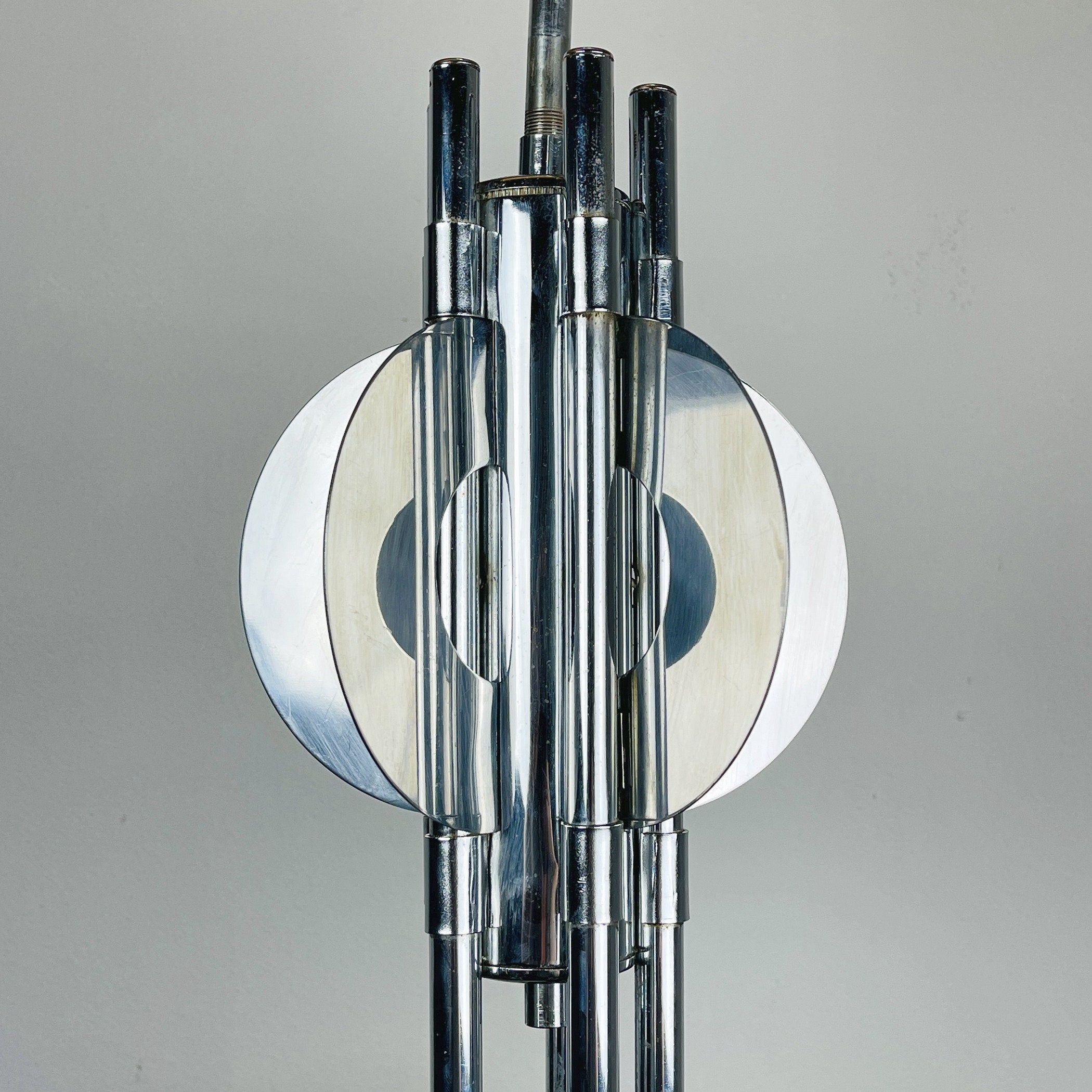 Vintage Murano chandelier Mazzega by Toni Zuccheri, Italy 1970s, Mid-century, Space age