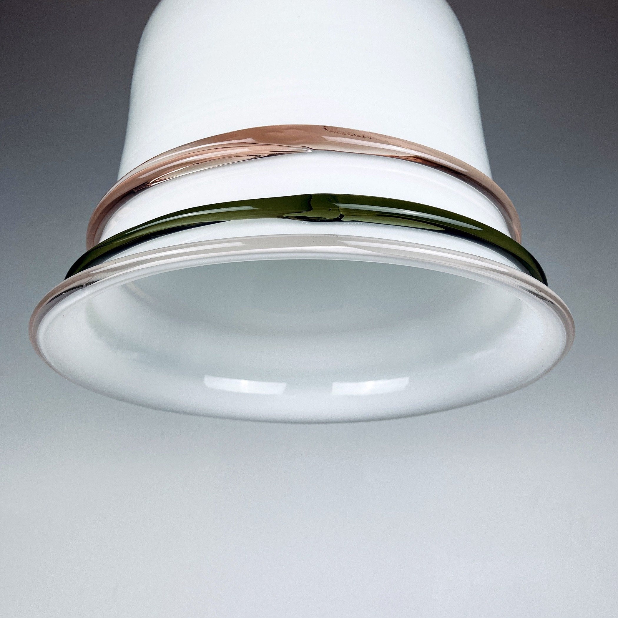 Vintage murano pendant lamp Italy 1970s Space age Retro lighting
