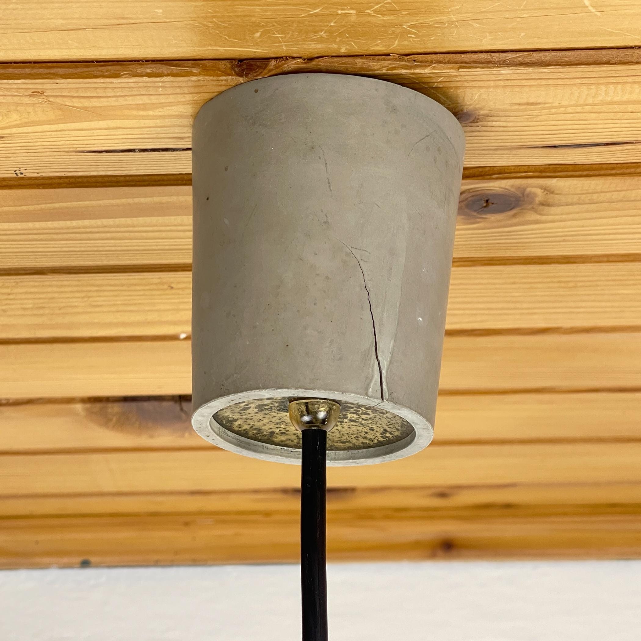 Vintage blue Murano pendant lamp by Stilnovo, Italy 1950s, Mid-century Italian modern