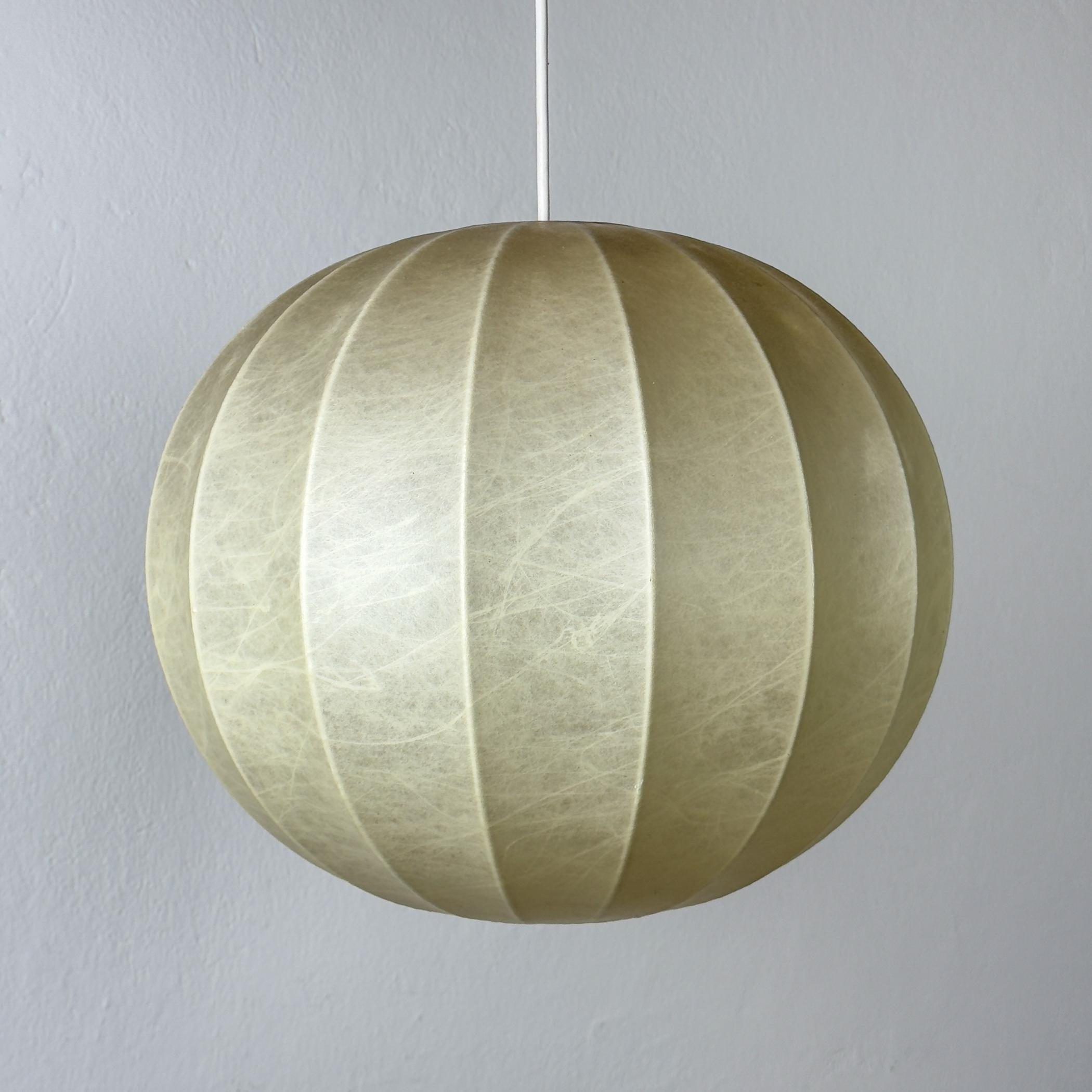 Mid-century cocoon pendant lamp, Italy 1960s