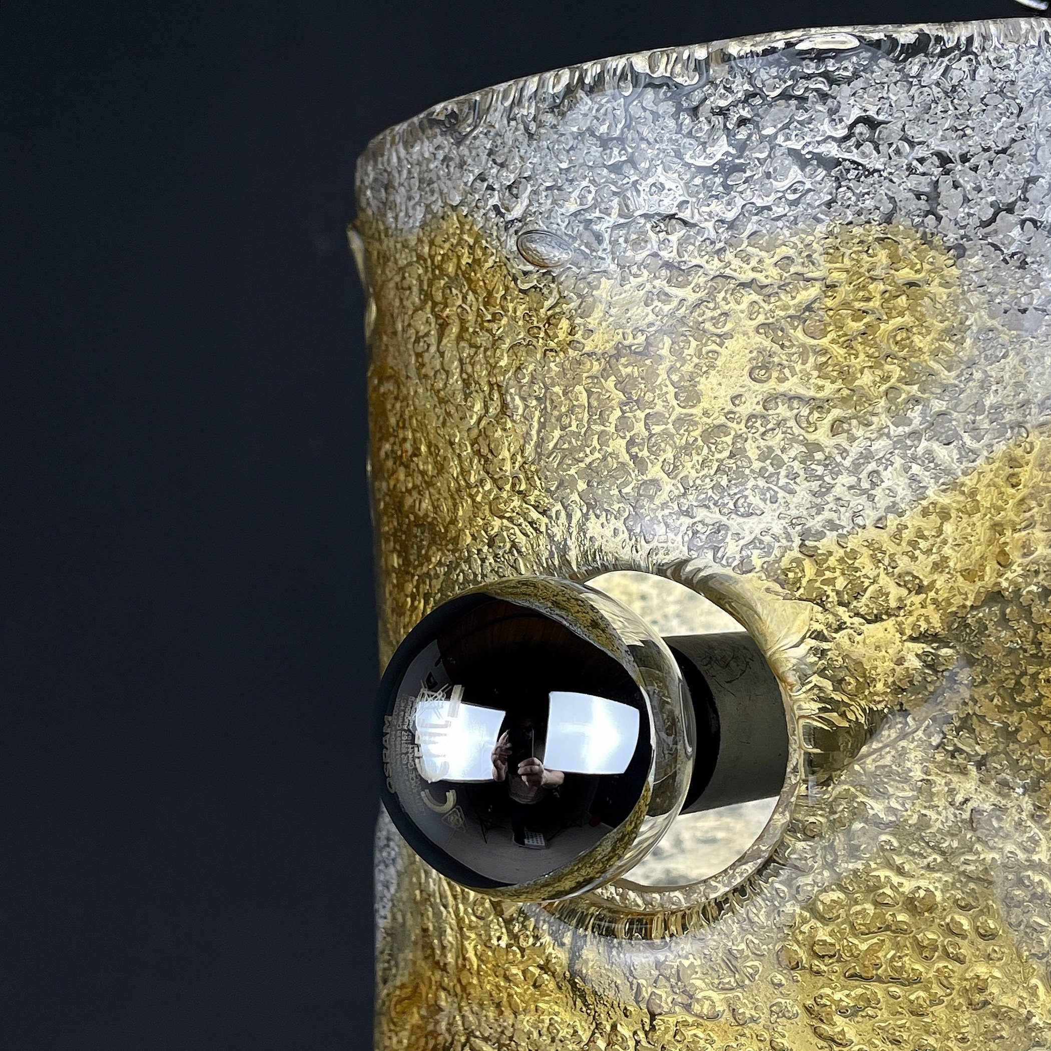 Mid-Century Murano Glass Chandelier by AV Mazzega, Italy 1970s