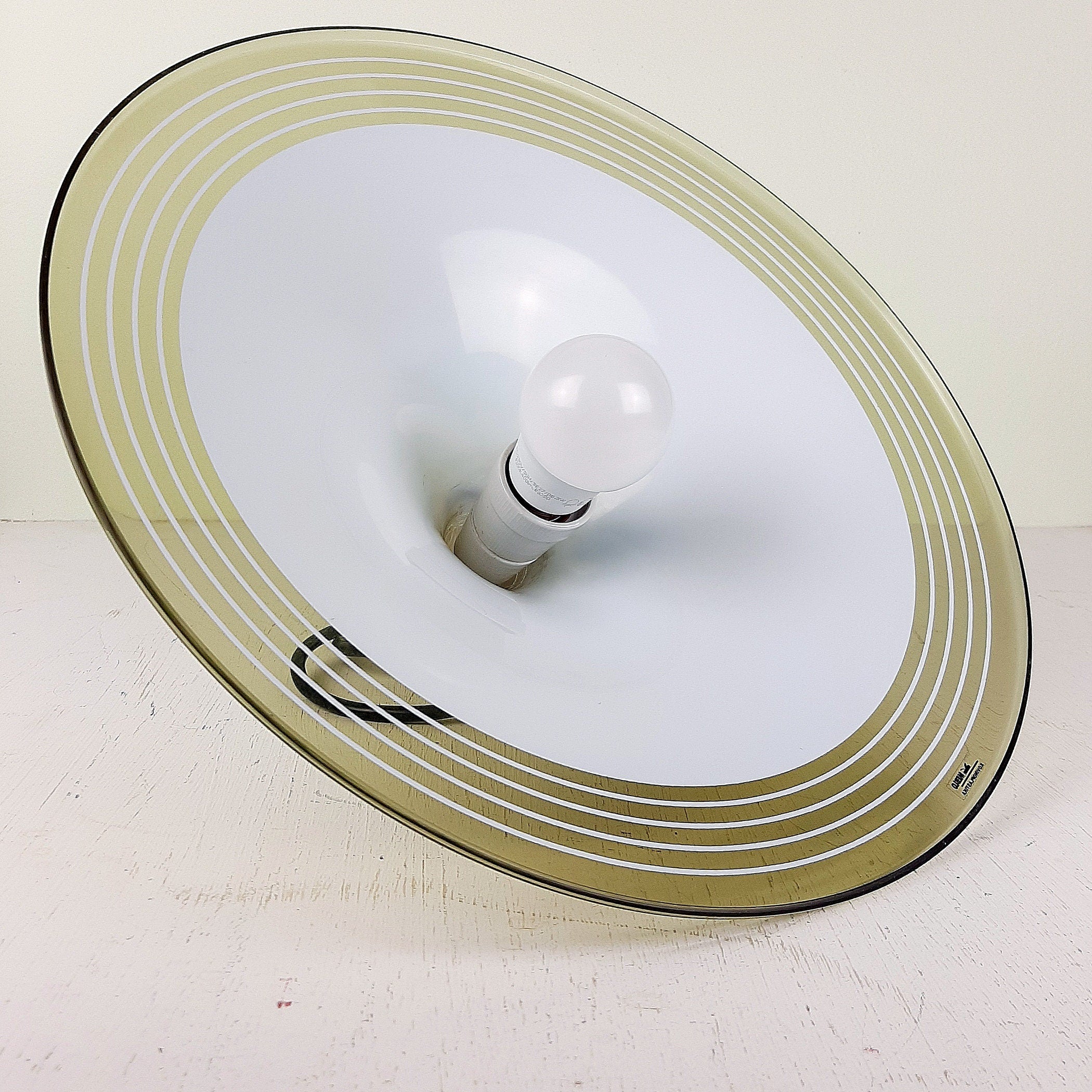 Mid-century pendant lamp Meblo Guzzini 1980s Albatros Retro Light Small Yugoslavia Italy