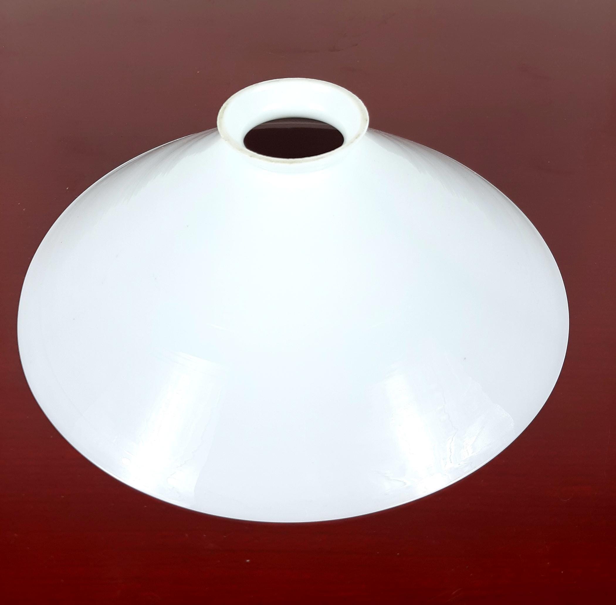 Vintage Small White Pendant Lamp, Italy 1940s