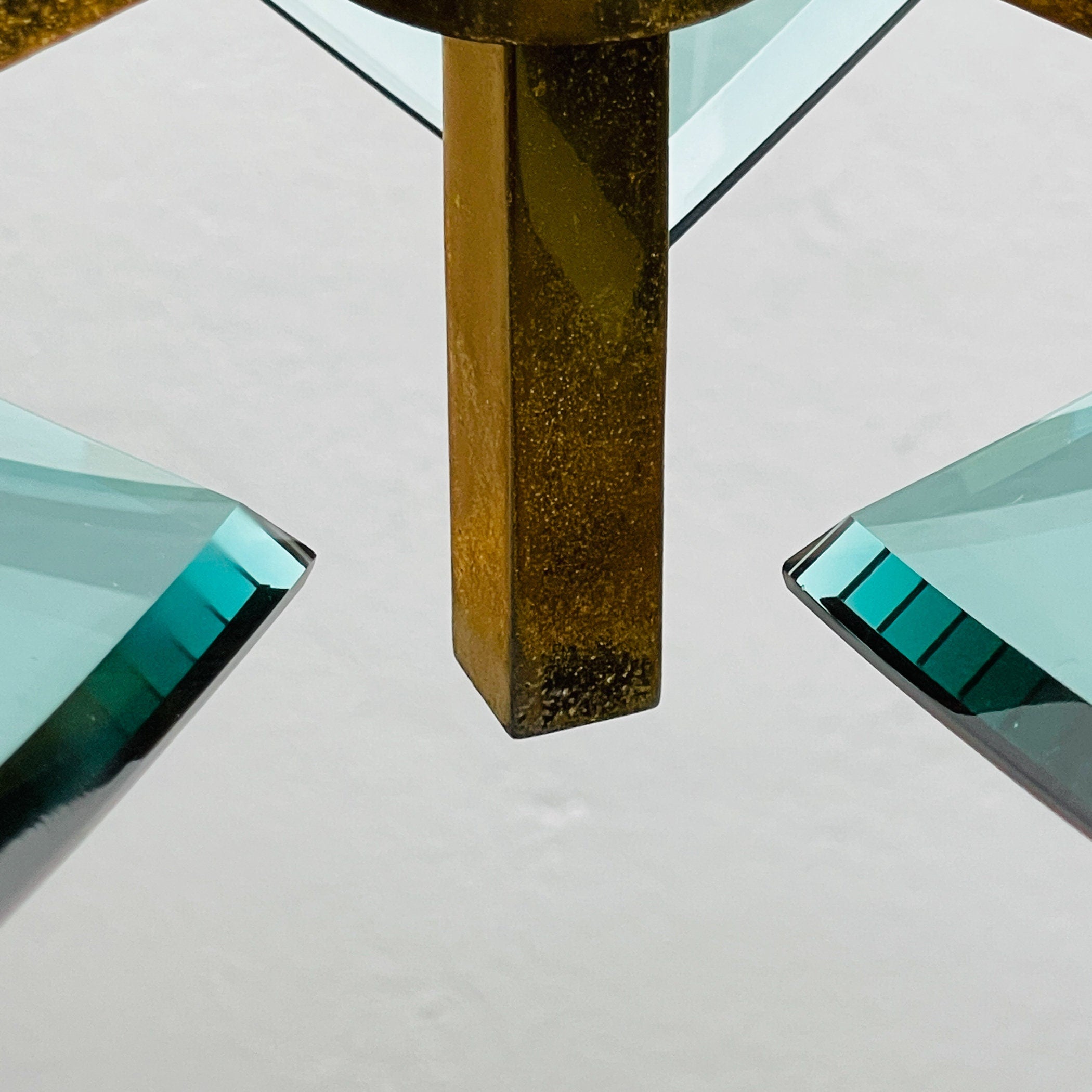 Vintage art glass pendant lamp by Fontana Arte, Italy 1950s, Art deco, MCM