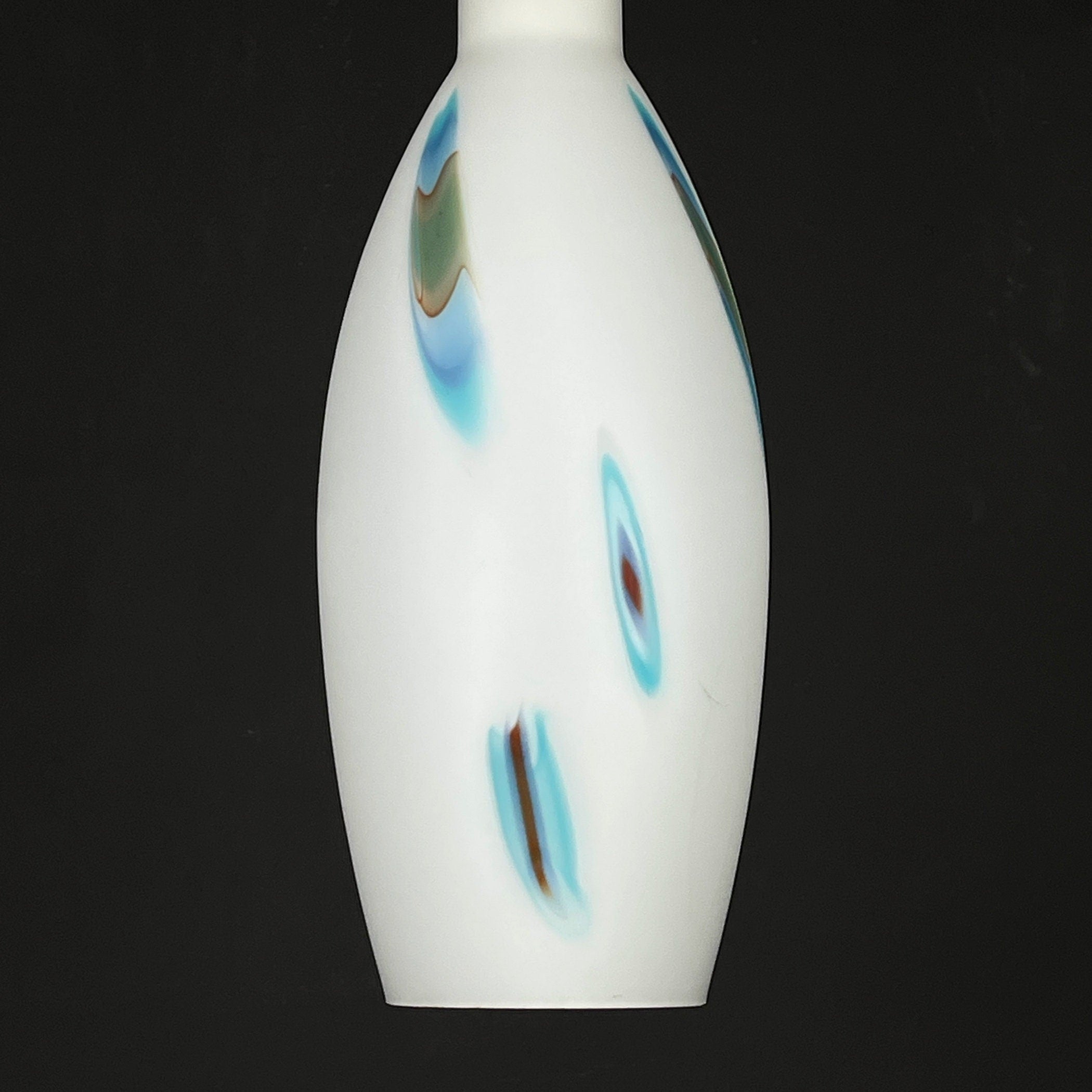 Multicolor opaline murano glass pendant lamp by Stilnovo, Italy 1950s, Mid-century modern