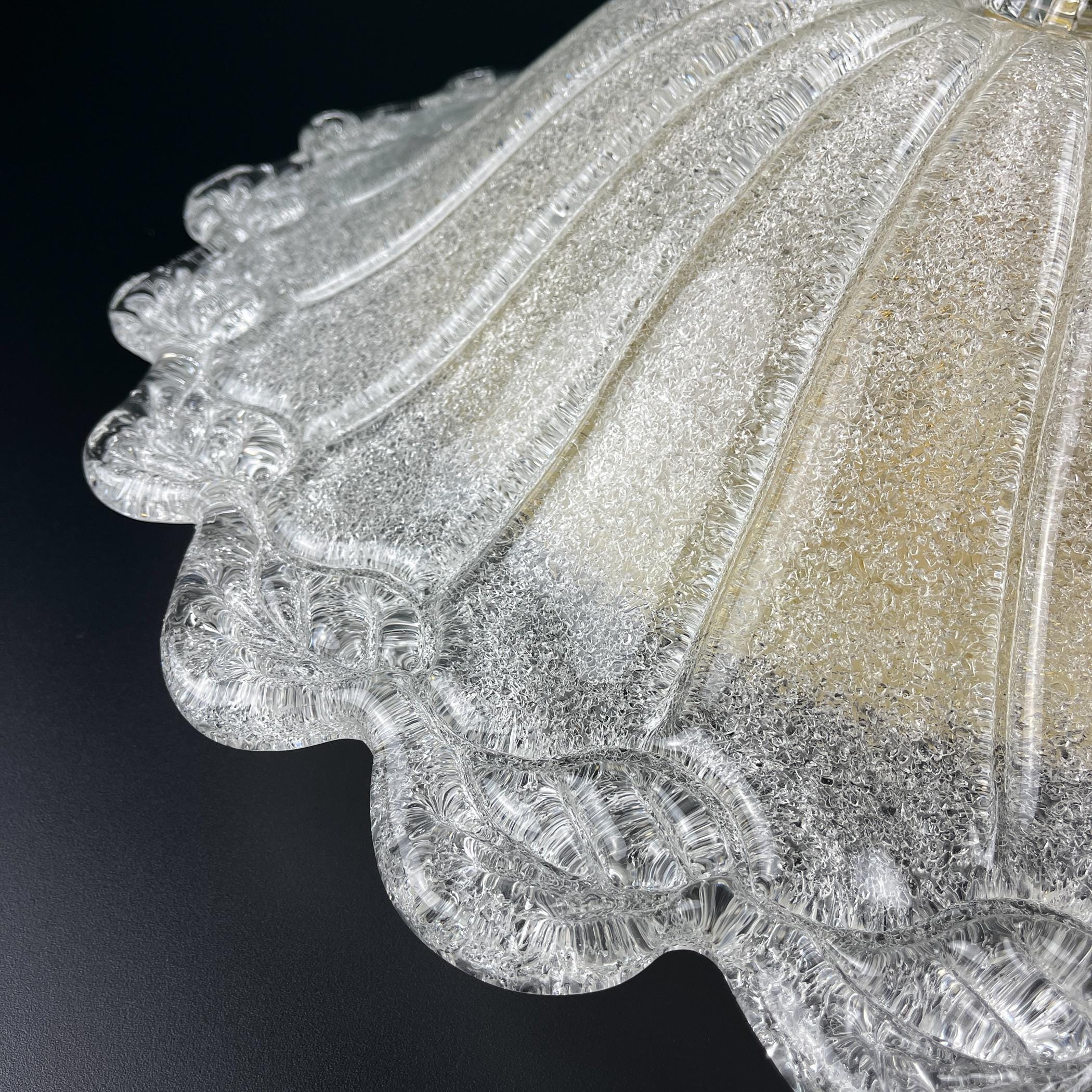 Original murano glass ceiling lamp, Italy 1990s, Vintage home decor