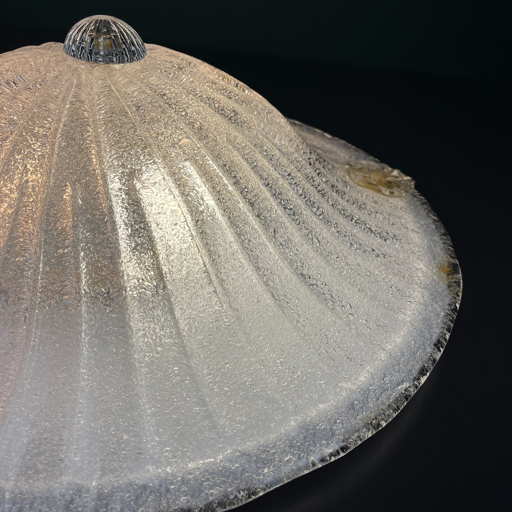 Original murano glass ceiling lamp, Italy 1990s, Vintage home decor