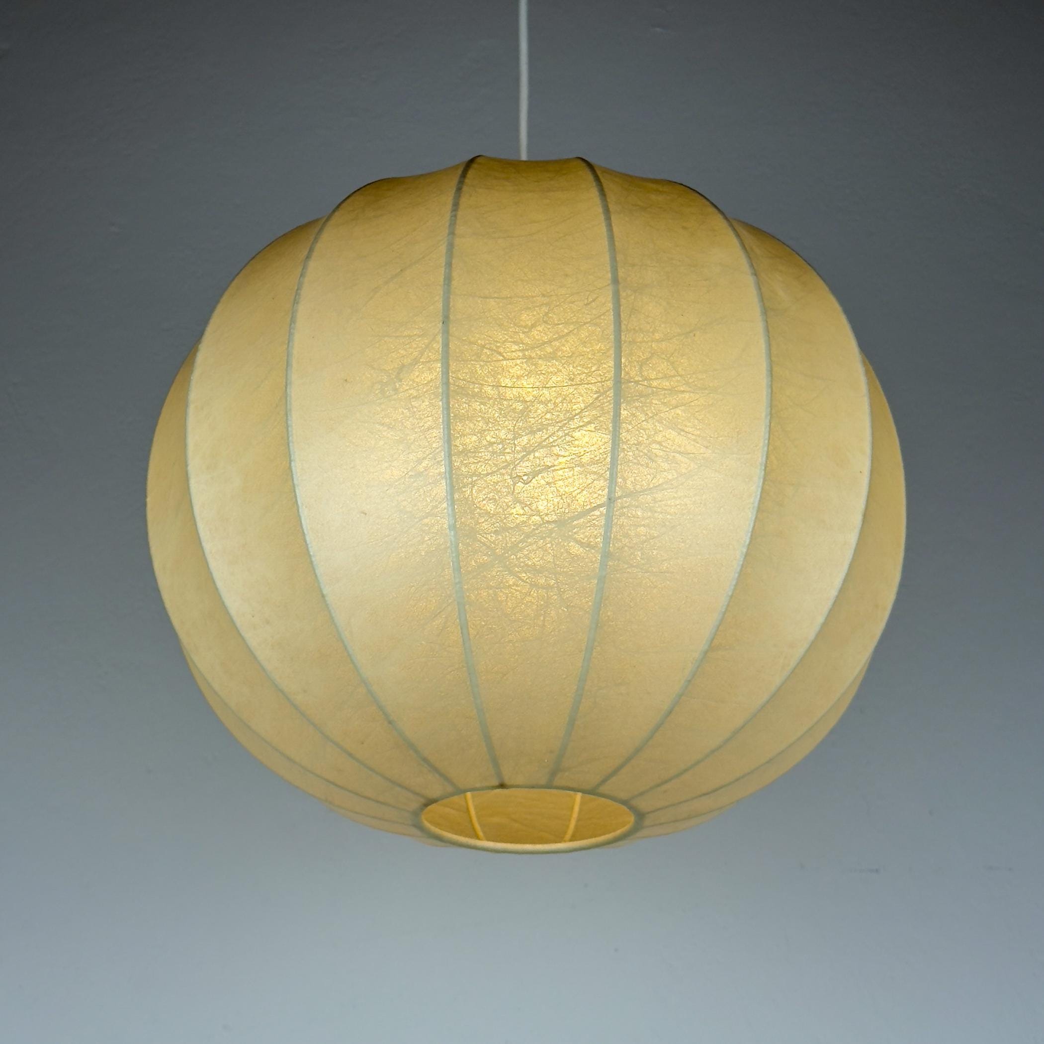Mid-century cocoon pendant lamp, Italy 1960s
