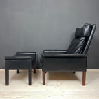 Set of Lounge Chair & Ottoman Mod. 500 attributed to Hans Olsen for Vatne Møbler, Denmark, 1960s