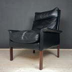 Set of Lounge Chair & Ottoman Mod. 500 attributed to Hans Olsen for Vatne Møbler, Denmark, 1960s