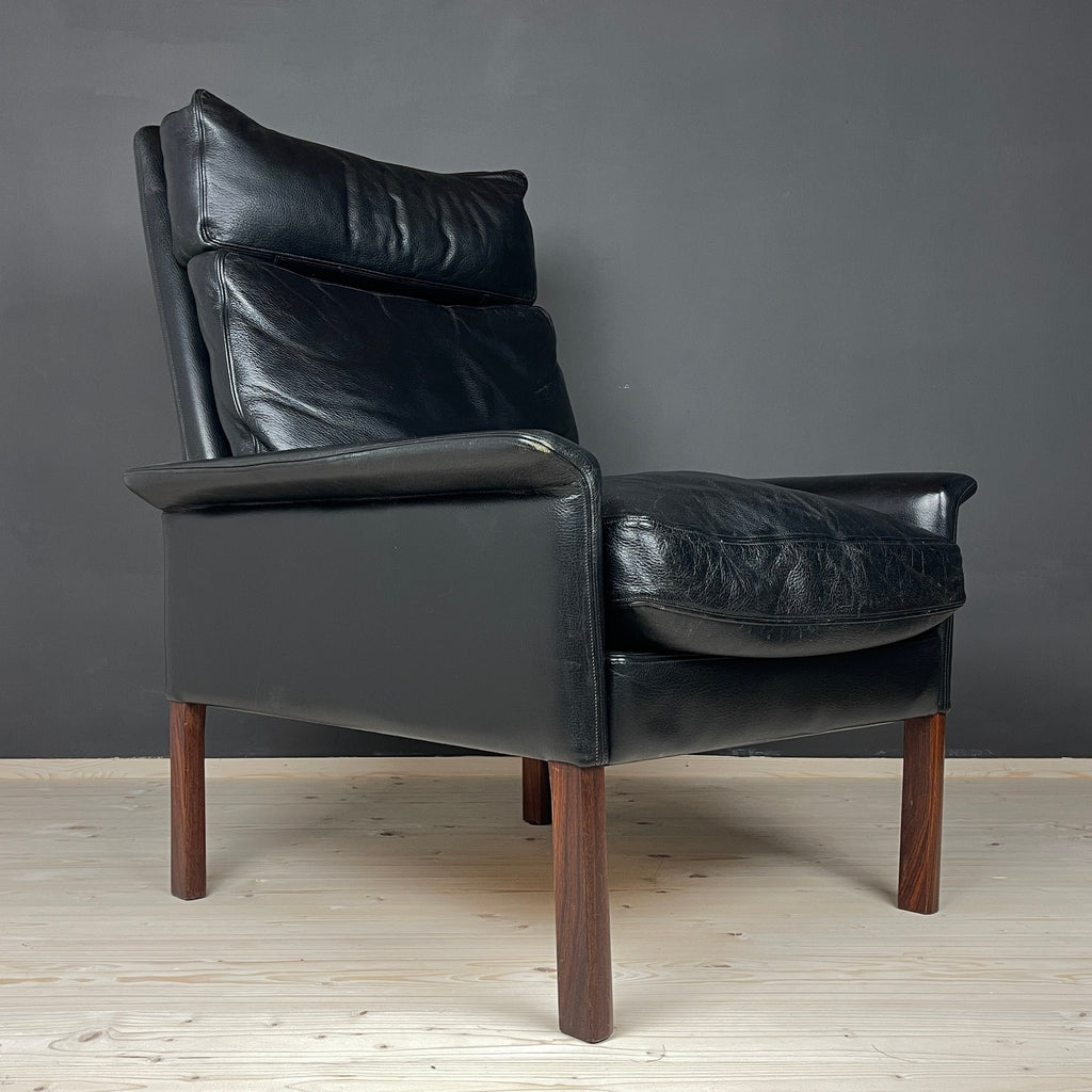 Set of Lounge Chair & Ottoman Mod. 500 attributed to Hans Olsen for Vatne Møbler, Denmark, 1960s