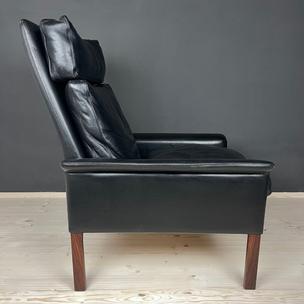 Set of Lounge Chair & Ottoman Mod. 500 attributed to Hans Olsen for Vatne Møbler, Denmark, 1960s