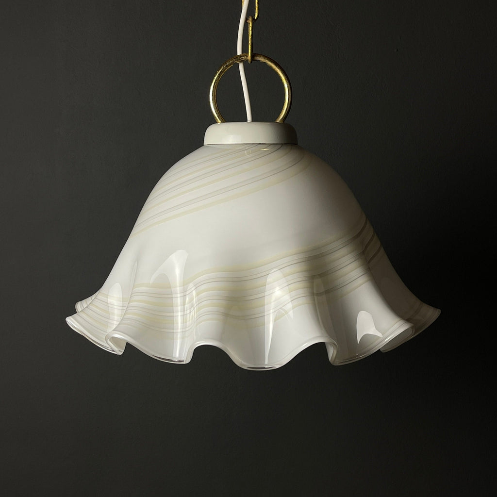Vintage Murano Glass Fazzoletto Pendant Lamp - Mid-Century Italian Lighting
