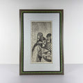 Graphics, etching, signature "Popy", Italy 1972