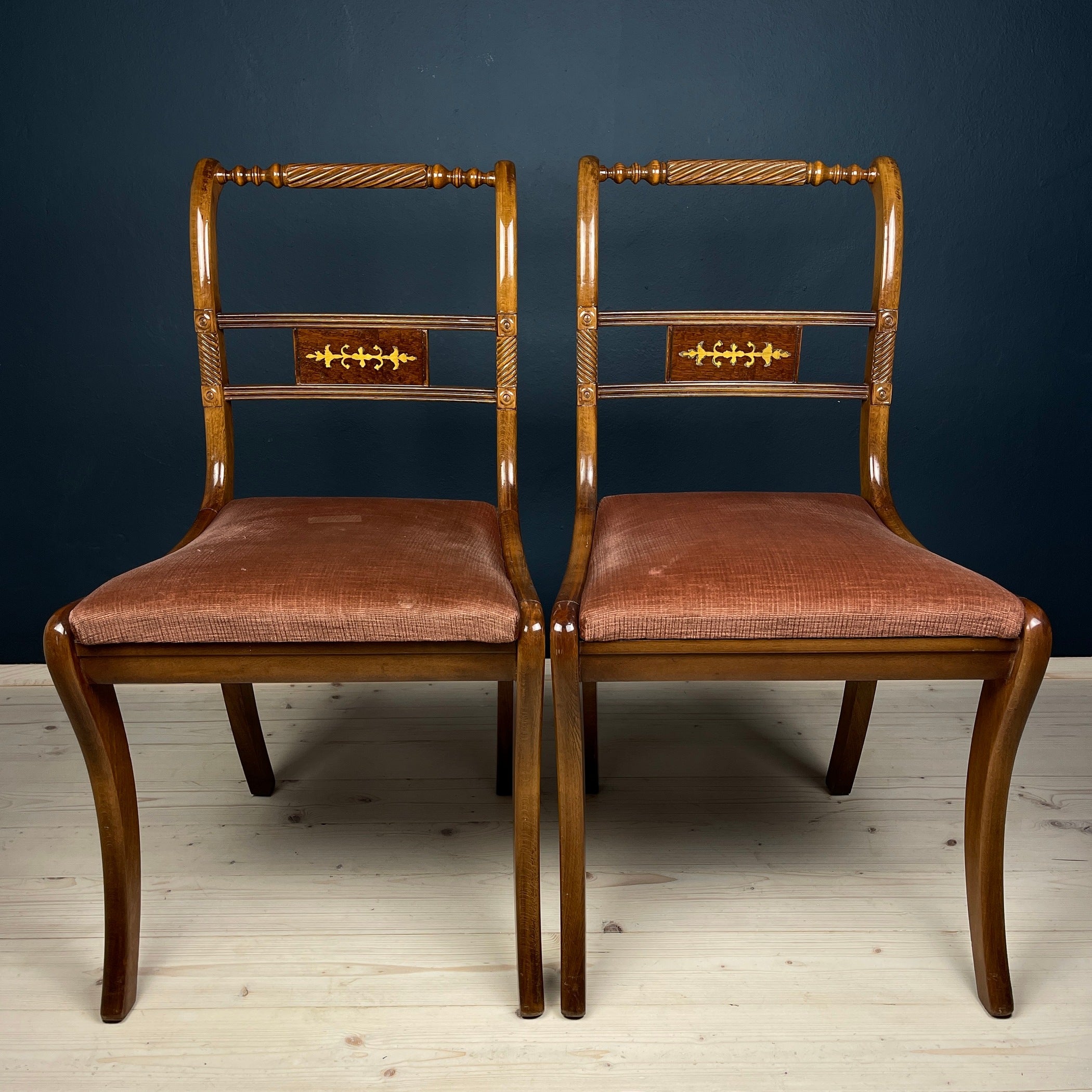 Set of 2 Dining Chairs, Italy, 1960s