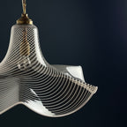 Murano glass pendant lamp Italy '70s Mid-century modern lighting