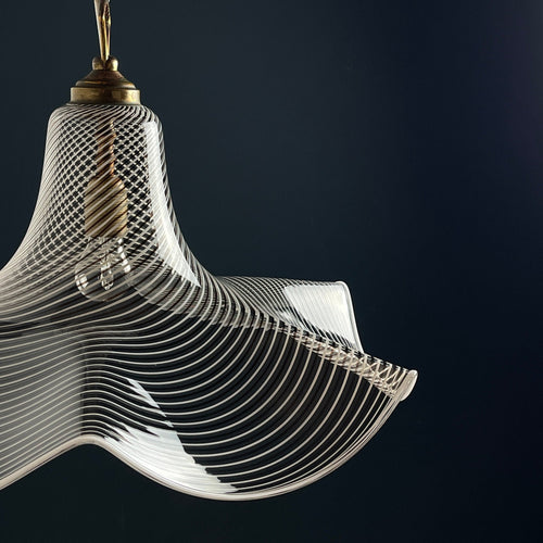 Murano glass pendant lamp Italy '70s Mid-century modern lighting