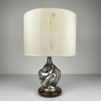 Vintage silver table lamp Man and Women by Ottaviani, Italy 1970s