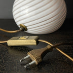 Vintage Swirl Murano Glass Table Lamp Mushroom, Italy 1970s
