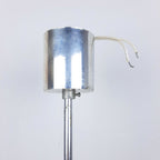 Mid-Century Modern Smoked Glass Pendant Lamp: EMI Poljcane Yugoslavia '70s