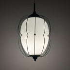Chandelier by Angelo Lelii for Arredoluce, Italy 1958, Opaline glass and brass