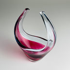 Vintage small murano vase Italy 1970s, Mid-century modern design