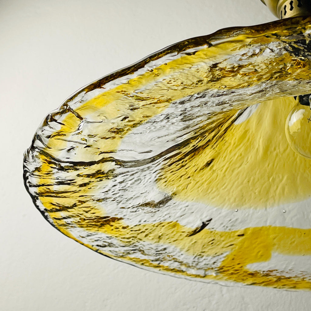 Vintage murano pendant lamp by AV Mazzega, Italy 1950s