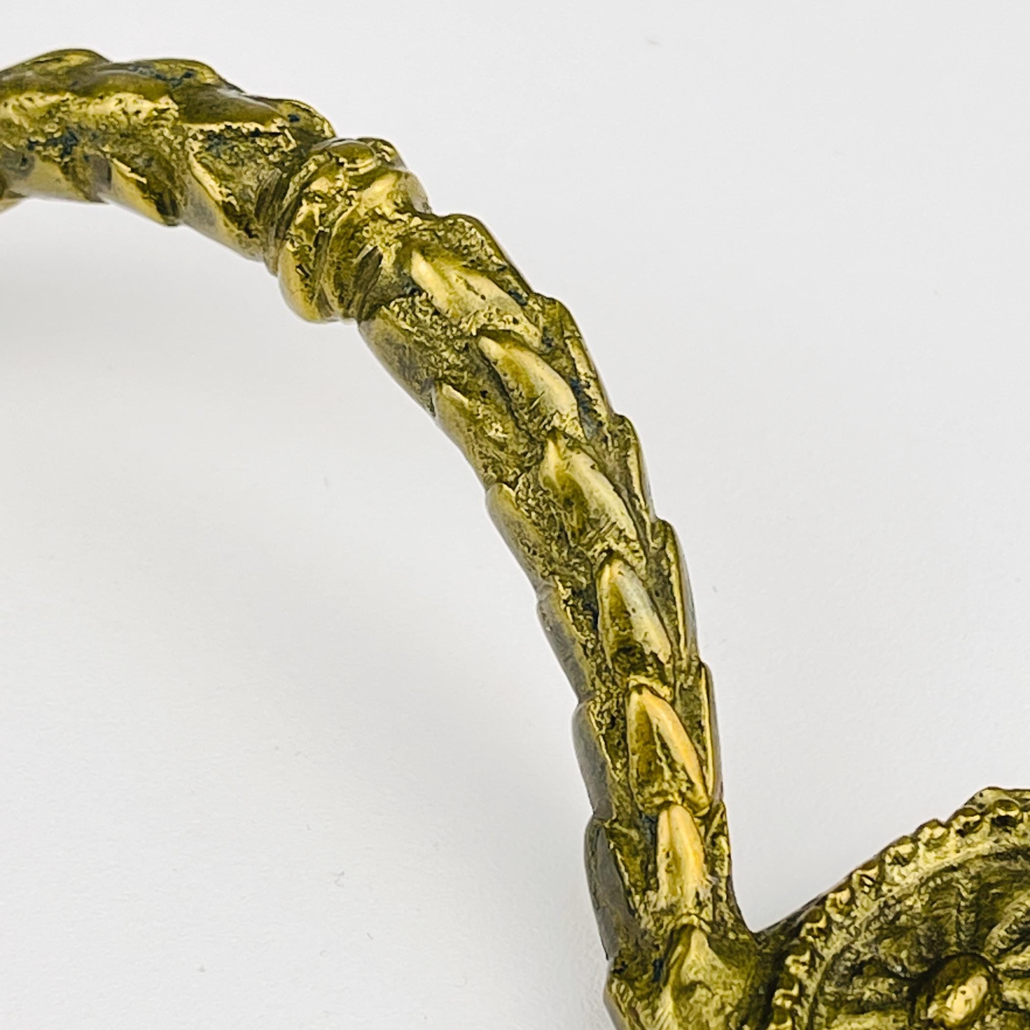 Antique bronze furniture handles, Set of 8, Italy, 1930s, Vintage home decor