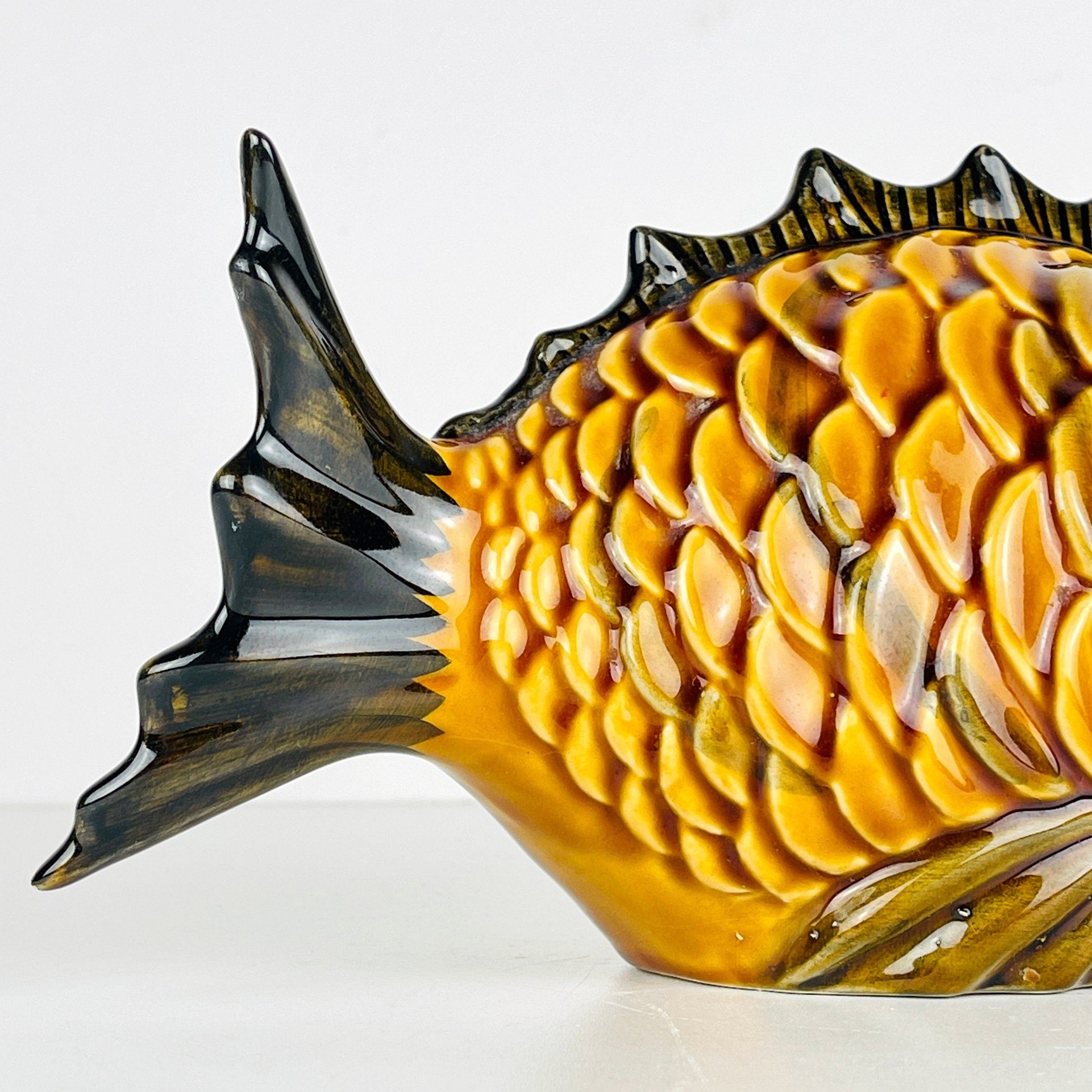 Vintage ceramic figure Fish Portugal 1970s