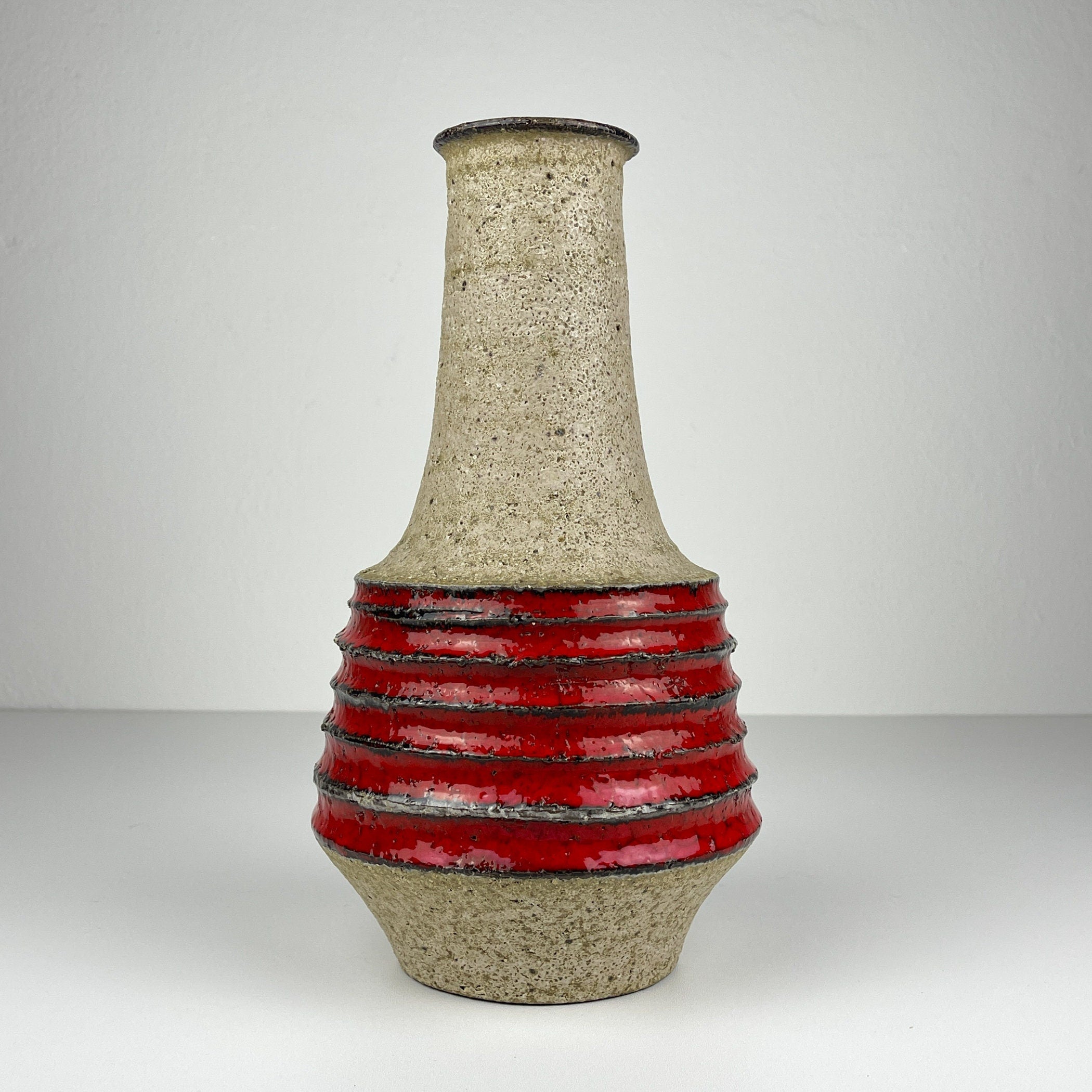 Vintage ceramic vase, Italy 1970s, Mid-century home decor