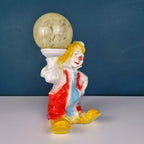 Vintage ceramic table lamp Clown Italy 1960s Retro nightlamp Lamp for children's room