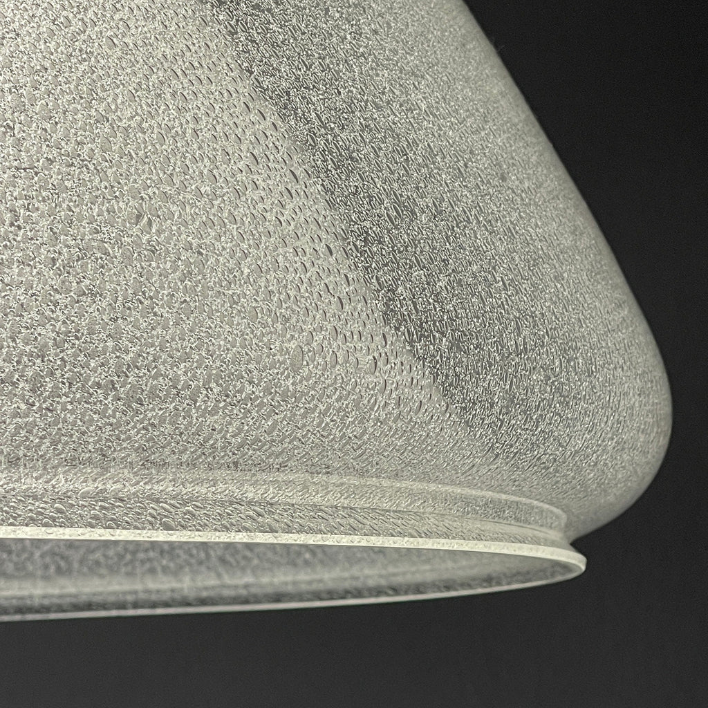 Carlo Nason Murano Glass Pendant Lamp: Mazzega Italian Lighting, 1960s