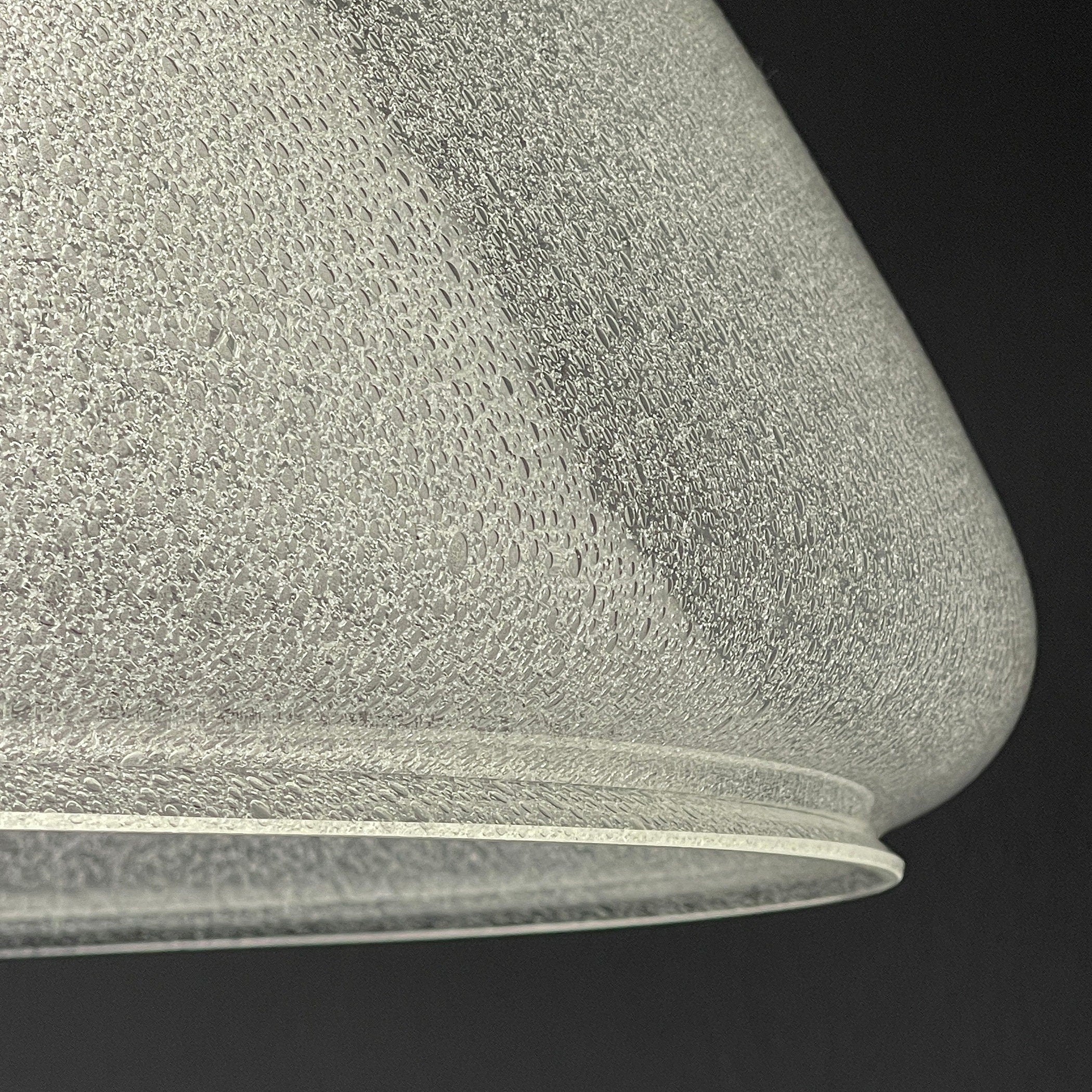 Carlo Nason Murano Glass Pendant Lamp: Mazzega Italian Lighting, 1960s