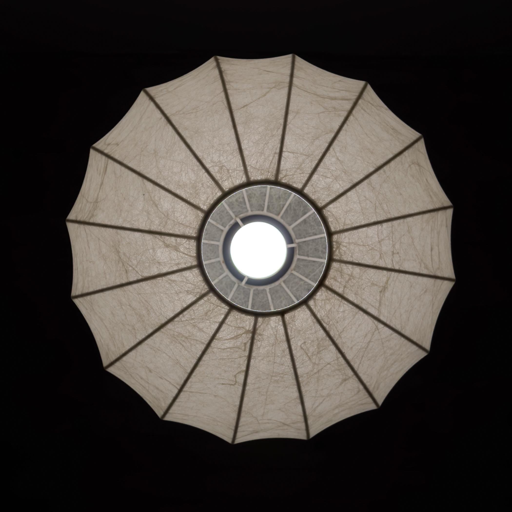 Mid-century cocoon pendant lamp, Italy 1960s