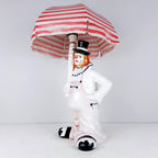Vintage large ceramic table lamp Clown Italy 1960s Retro nightlamp Lamp for children's room