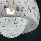 Vintage Murano Glass Mushroom Pendant Lamp: Carlo Nason Mazzega, Italy 1960s