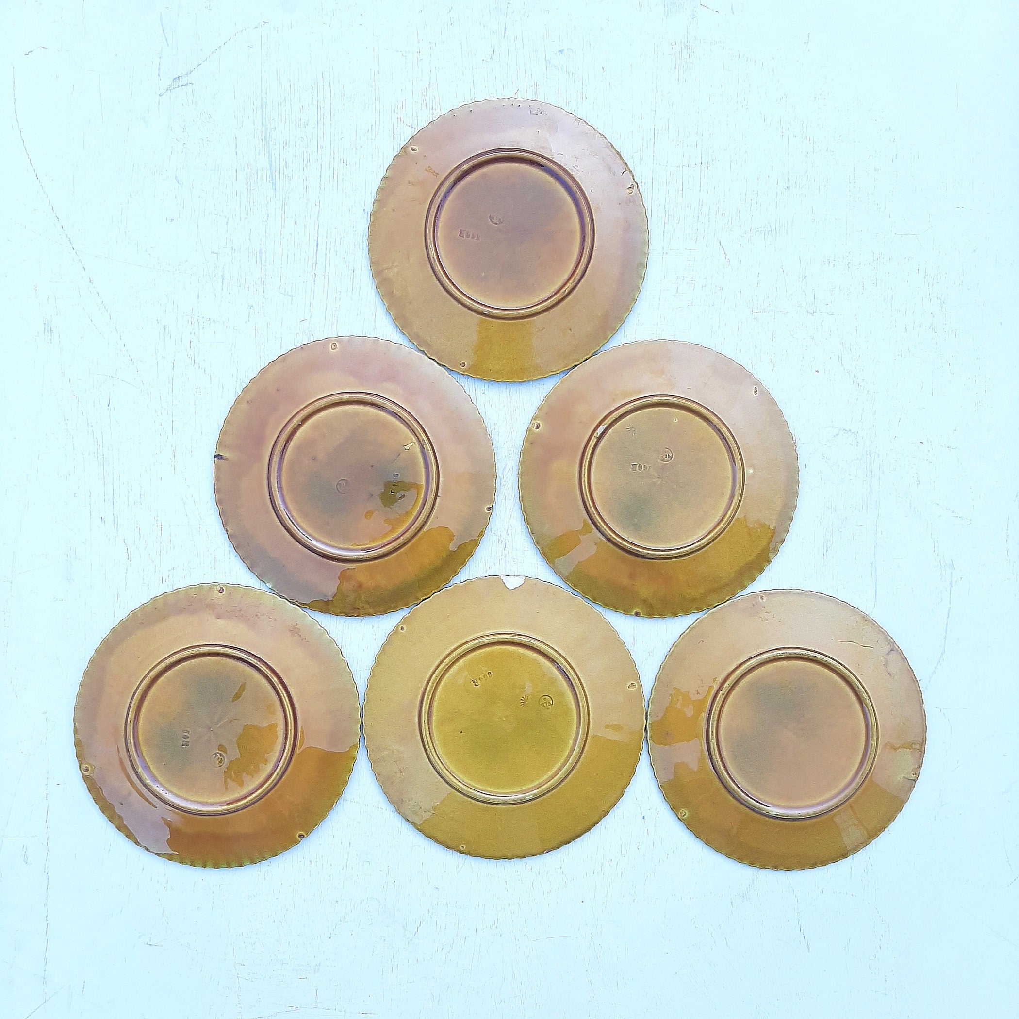 Villeroy & Boch Majolica Plate: 70s Retro Grape Decor