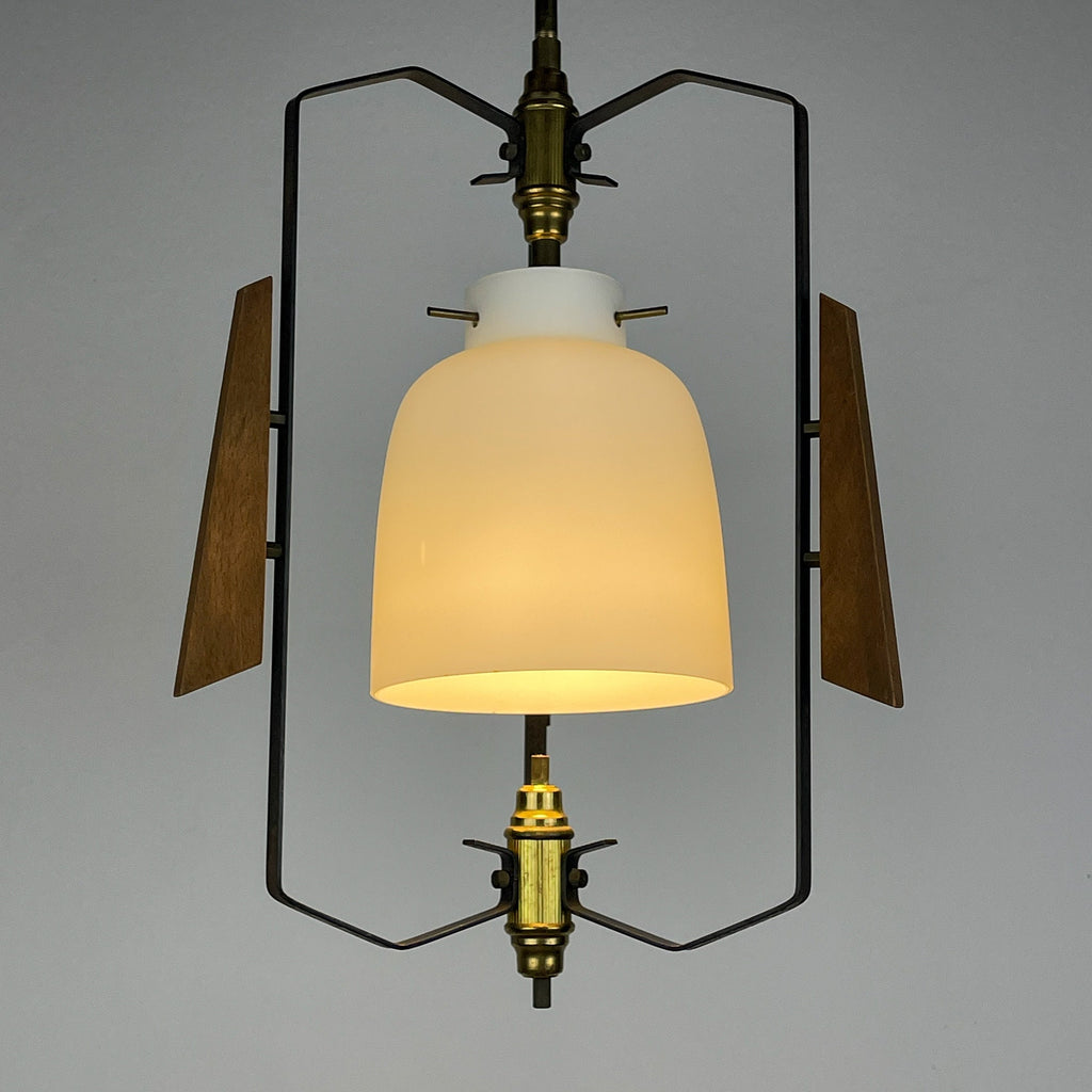 Vintage pendant lamp by Stilnovo Italy 1950s Mid-century italian lighting